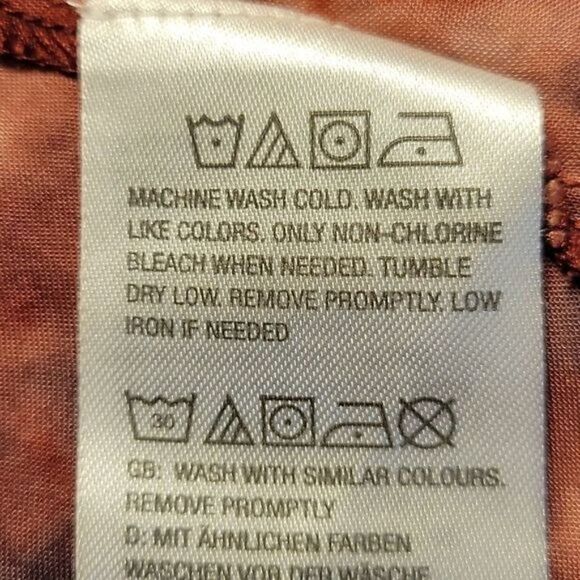 NWOT LOGO by Lori Goldstein Woven Tie-Dye Vest with Print Cotton Panels Sz M - Picture 9 of 13